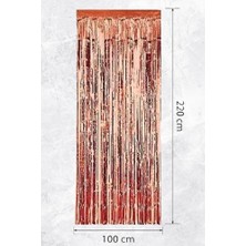 Ecovibe Fon Perde Kapı Perdesi Rose Arka Fon Süs