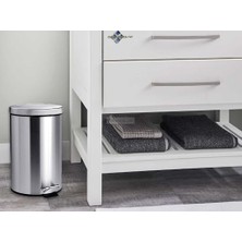 Ecovibe Pedallı Çöp Kovası Krom 12 LT(NV1004)