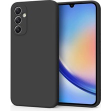 Asseds Store Galaxy A55 Uyumlu Lansman Silicone Kılıf Şok Emici Full Kasa Koruma Sağlayan Kılıf (Siyah)
