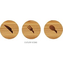 Asseds Store Kompakt Çatal Bıçak Çekmecesi Düzenleyici, 5 Bölmeli, 24+ Parça Için - Bambu