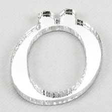 Asseds Store Pleksi Ayna Ö Harfi Gümüş Renk 3 cm