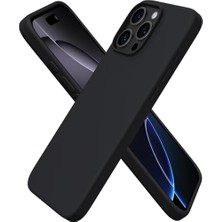Asseds Store 16 Pro Max Uyumlu Içi Kadife Lansman Silicone Kılıf Şok Emici Full Kasa Koruma Sağlayan Kılıf (IPHONE_16_PRO_MAX)