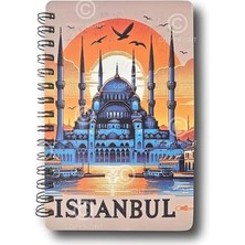 Asseds Store Mia Simli Defter Istanbul A5 Yeni Yıl Çizgisiz Spiralli 14X21 cm Sultanahmet