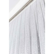 Asseds Store Ev Depo Taç Ekstraforlu Tül Perde Tek Kanat ORMETUL41248EKSTRFR, Ekru, 140 x 250