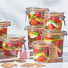 Asseds Store Le Parfait Super Terrines Klipsli/contalı Cam Kavanoz 125 ml (6 Adet)