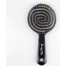 Asseds Store Pro Üç Boyutlu Oval Saç Fırçası-05 Siyah 1 Paket(1 x 1 Adet)