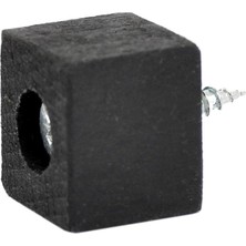 Asseds Store Masa Mobilya Koltuk Ayak Yükseltici 6'lı 15 mm Siyah