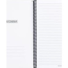 Asseds Store Pruva Ofis Serisi, A4 120 Yaprak Çizgili Karton Kapaklı Pet Spiralli Defter, Mavi