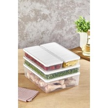 Asseds Store Nora 4'lü 4 Lt.+ 2,5 Lt.+ 1,2 Lt+1,2 Lt Saklama Kabı Ekru