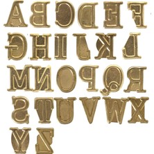 Asseds Store Hollow 26162 Büyük Harf Alfabe Hotstamps, 1 Adet, 0,63 Inç