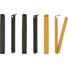 Asseds Store Snack Sızdırmazlık Klipsi Karışık Renk ve Boyutlarda, Çok Renkli, Çanta Için Içeriği Taze Tutar (6'lı Set)