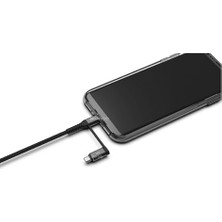 Asseds Store Type-C Kablo 200CM Hızlı Şarj ve Data Çoklayıcı Usb-C Usb-A Micro USB Dönüştürücü Örgü Naylon Dayanıklı Telefon Tablet Laptop Uyumlu Siyah