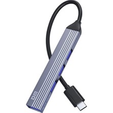 Asseds Store Dm CHB057 USB Type-C To 4 Portlu 3*usb 2.0 1*usb 3.0 Hub Çoklayıcı 1 Metre