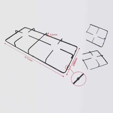 Asseds Store Kg-Part Set Üstü Ocak Izgarası, // ile Uyumlu