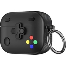 Asseds Store Pro 2 ile Uyumlu Gaming Serisi Hybrid Tasarım Kılıf - Iç Kısmı Tpu - Dış Kısmı Polikarbonat - Kenarları Fiber Karbon Kaplama Premium Tasarım ve Mükemmel Koruma (Siyah, Pro 2)