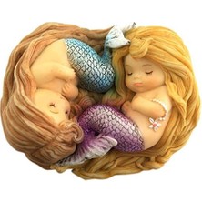 Asseds Store Top Minyatür Bahçesi ve Teraryum Uyuyan Küçük Deniz Kızı Arkadaşları