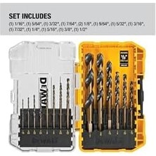 Ecovibe Dewalt Matkap Ucu Seti, Siyah ve Altın, 14 Parça (DWA1184)