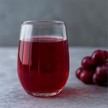 Asseds Store 6’lı Modern Su Bardağı Seti – Şeffaf Cam, 315 Ml, Çizgili Desenli Silindirik Tasarım, Günlük ve Özel Kullanıma Uygun