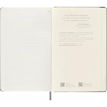 Ecovibe Çizgili Smart Defter L Boy Siyah Sert Kapak