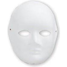 Asseds Store - Boyanabilir Beyaz Maske 1 Adet