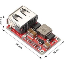 Asseds Store 6-24V To 5V 2A USB Voltaj Düşürücü HW384 Mini USB Çıkış Şarj Taşınabilir Güç Kaynağı Araba Mobil Dc Dc Çevirici Power Modül