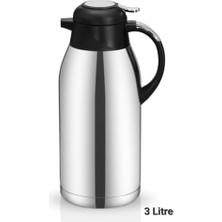 Ecovibe PNG-1300B 3 Litre Çift Katlı Çelik Çay Termosu