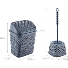 Asseds Store Katre Çöp Kovası ve Klozet Fırçası