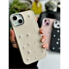 Asseds Store 13-14 ve 15 Uyumlu 3D Pearl Oyuncak Tasarımlı Esnek Silikon Kılıf - Krempearl