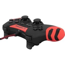 Asseds Store 2 Li Paket SG-R218 Ps3/pc x Input Kırmızı USB 1.8m Joypad +Mavi G Desenli Gaming Mouse Pad Hediye Li
