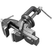 Asseds Store 50 mm Dönerli Örslü Özel Alaşımlı Paslanmaz Dövme Çelik Mini Masa Mengenesi, Gri