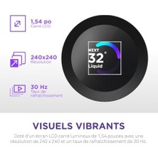 Asseds Store Nzxt Kraken Plus 280 - Aıo Cpu Sıvı Soğutucu - 280MM Radyatör - 2 x F140P Fanlar - Özelleştirilebilir 1,54 Inç Kare LCD - Amd® Am5, Am4 - Intel® Lga 1851/1700, 1200/115X - Siyah