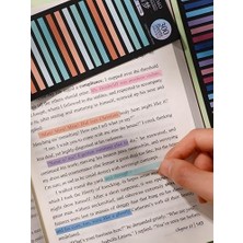 Asseds Store Sticky Notes Şeffaf Renkli Yapışkan Postit Not Kağıdı Etiketi Kısa Şeritler (Renk 2)