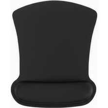 Asseds Store Bilek Destekli Konfor Kaymaz Ergonomik Mouse Pad Siyah Siyah