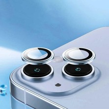 Asseds Store Heartz iphone 14 Pro / 14 Pro Max Derin Mavi Için Kamera Lens Koruyucu Çizilmez Hd Görüntü Bozmaz Metal Temperli Cam