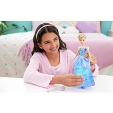 Asseds Store Mattel Prensesi Cinderella Sihirli Değnek Sallandığında Işıkları Yanan ve Sesler Çıkaran Elbisesi Ile, Filmden Ilham Alan Balo Elbiseli Cinderella, JBF94