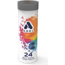 Asseds Store Metal Tüp Boya Kalemi, 24 Renk, Tam Boy, Parlak ve Canlı Renkler, Kolay Açılır, Kaliteli Mineli, Dayanıklı Uçlar, Metal Kutulu