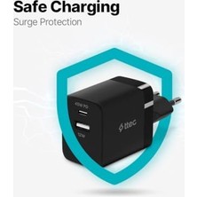 Asseds Store Smartcharger Duo Pd 45W Seyahat Hızlı Şarj Aleti Usb-C+Usb-A 2SCP02S