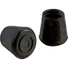 Asseds Store 8622E Sandalye Ayağı Kapağı, 2,5 cm Iç Çap, Kauçuk, 40 Adet, Siyah