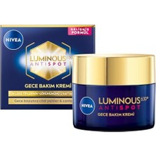 Asseds Store LUMINOUS630 Leke Karşıtı Gece Yüz Bakım Kremi 50ML,NEMLENDIRICI,HYALURONIK Asit,thiamidol,tüm Cilt ve Leke Tipleri