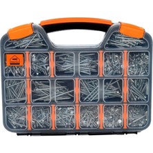 Asseds Store 1231 Parça 16 Çeşit Vida Seti, Matkap Ucu- Büyük Sunta Vidası Seti-Vida Organizer Çantası