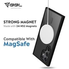 Asseds Store Için Kılıf Kamera Korumalı Şarj Özellikli Şeffaf Renkli Kılıf (Siyah, Galaxy S23 Ultra)