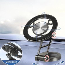 Ecovibe Manyetik Araç Içi Telefon Tutucu [güçlü Mıknatıslar] Dönebilen Titreşime Dayanıklı Magsafe ile Uyumlu Telefon Tutucu Araç Içi Telefon Tutucu 16 15 14 13 12 11 Pro Max/plus ile Uyumlu