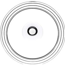Ecovibe 590220 18-20-22 cm Borcam Tencere Kapağı