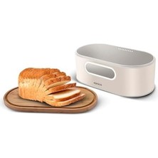 Ecovibe Stream 2in1 Ekmek Kutusu/kesme Tahtası Cream