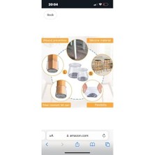 Ecovibe 36 Adet (2cm - 2,5 Cm) Keçeli Silikon Yarı Saydam Mobilya Kaydırmaz Zemin Koruyucu,beyax