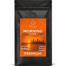 Mira's Coffee Mira’s Coffee Morning Blend – %20 Ekstra Kafein, %80 Kolombiya Arabica %20 Robusta, Taze Kavrulmuş, Omni Roast, Filtre Kahve & Espresso Uyumlu, Yoğun Aroma, Enerji Veren Premium Blend