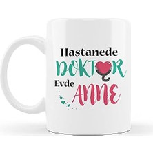 Ecovibe Doktor Hediye Esprili Kupa Bardak - 9,5 cm Yükseklik - Çift Yüz Baskılı Porselen Kupa