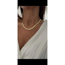 Theory Jewelry Built in Harmony Kolye I Petek Form I Altın Renkli Kadın Kolye I Minimal I Anlamlı I Şık Tasarım