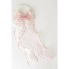 Asseds Store Pembe Organize Uzun Kuyruklu Fiyonk Detaylı Otomatik Toka