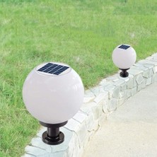 Ecovibe Set Üstü Küre Solar Led, Bahçe Lambası 30W, Güneş Enerjili, 220V Elektrikli Hibrit, E27 Duy, Fotoselli, Uzaktan Kumandalı, 3 Modlu Işık, IP65 Su Geçirmez, Uzun Ömürlü Bahçe Aydınlatma Armatürü